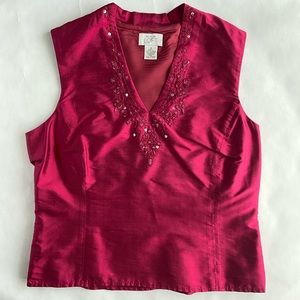 Ann Taylor Loft sequin detail top
